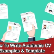 To Write Academic CV