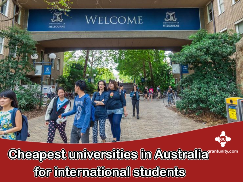 Cheapest universities in Australia